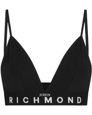 John Richmond Triangle Sport-Bh Mit Dünnen Trägern - Schwarz