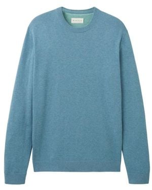 Tom Tailor Ronde Hals Sweater - Blauw