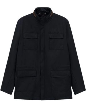 Bugatti Jassen ,Blauw ,Light Jacket - Zwart