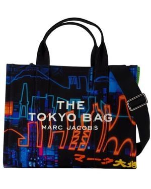 Marc Jacobs Tassen ,Veelkleurig ,Katoen The City Tote Bag - Blauw