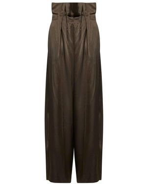 KHAITE Wide Trousers - Green