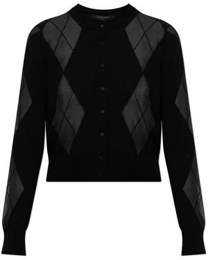AllSaints Wool Cardigan Bern - Zwart