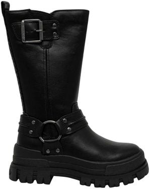 Buffalo Aspha Biker Boot Hi - Schwarz