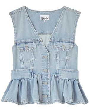 Ganni Vests - Azul