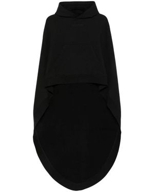 Balenciaga Hoodies & Sweatvesten ,Zwart ,Katoen Oversized Katoenen Jersey Sweatshirt