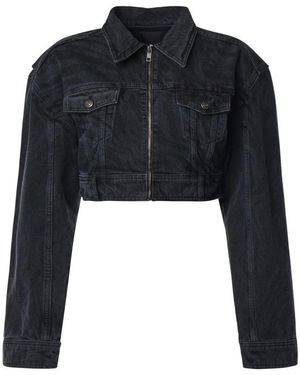 ROTATE BIRGER CHRISTENSEN Denim Jackets - Negro