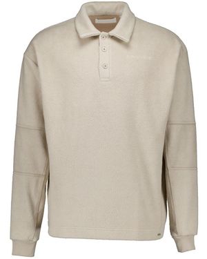 Croyez Fleece Polo Pullover - Grau