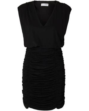 SELECTED Slim Mira Reversible Sl Short Dress - Schwarz