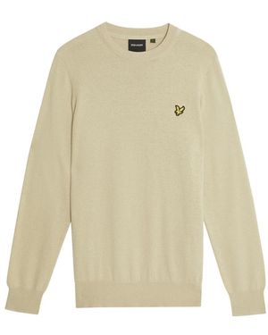 Lyle & Scott Round-Neck Knitwear - White
