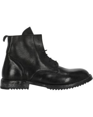 Moma Lace-Up Boots - Nero