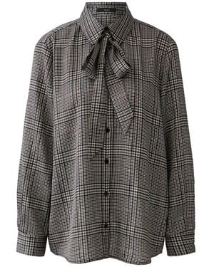 Ouí Bluse Mit Schleife - Grau
