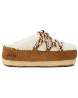 Moon Boot Schoenen ,Polyester Evx Shearling Mule - Naturel