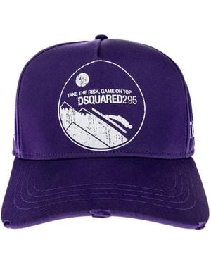 DSquared² Baseball Cap Mit Visier - Lila