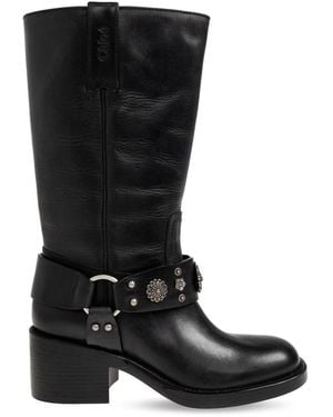 Chloé Cowboy Boots - Noir