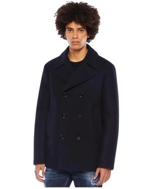 Dondup Double-Breasted Coats - Azul