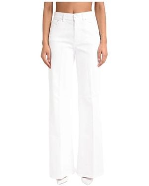 Dondup Wide Trousers - Bianco