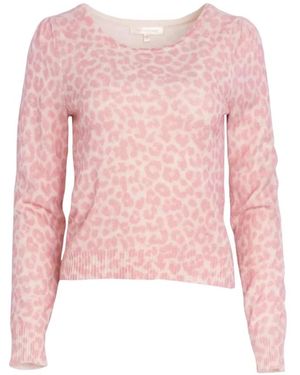 LoveShackFancy Truien & Vesten ,Roze ,Katoen Polka Dot Trui Margarita