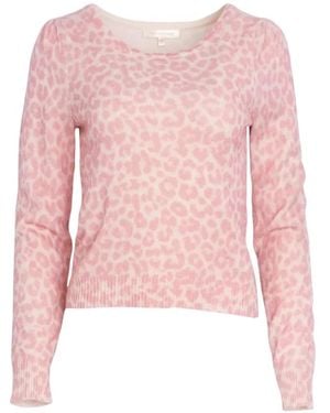 LoveShackFancy Truien & Vesten ,Roze ,Katoen Polka Dot Trui Margarita