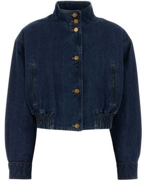 Jil Sander Jassen ,Blauw ,Denim Denim Jacket