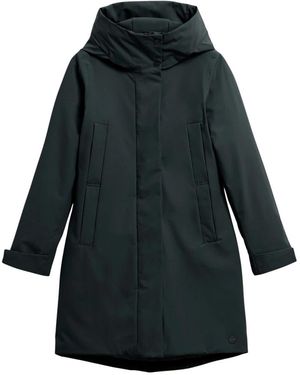 Elvine Stilvolle Winterjacke Dunkelblau - Schwarz
