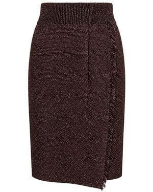 Akep Midi Skirts - Brown