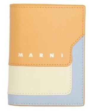 Marni Leder Bifold Wallet - Natur