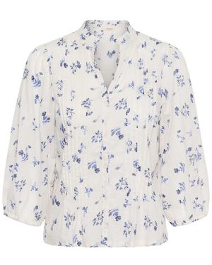 Part Two Overhemden ,Veelkleurig ,Katoen Brith Blouse - Wit
