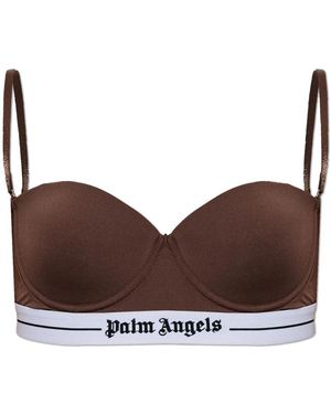 Palm Angels Beugel Bh Met Afneembare Bandjes - Bruin
