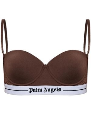 Palm Angels Bügel-Bh Mit Abnehmbaren Trägern - Braun