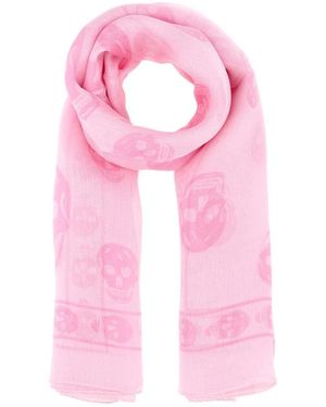 McQueen Silk Scarves - Pink