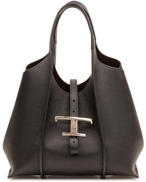 Tod's T Timeless Shopping Bag Mini - Schwarz