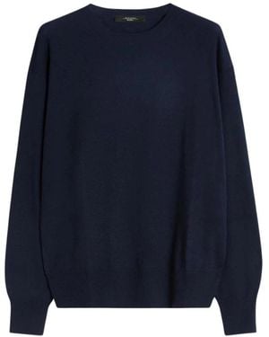 Weekend by Maxmara Wkdvento Ronde Hals Trui - Blauw
