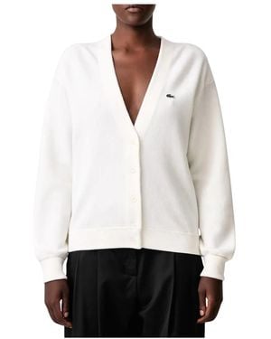 Lacoste Cardigans - Bianco