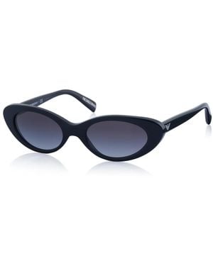 Armani Oval Frame Sonnenbrille - Blau