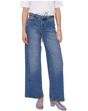 Numph Wide Jeans - Azul