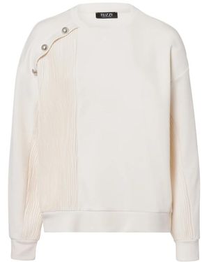 Tuzzi Ebony & Ivory Plissee-Shirt - Weiß