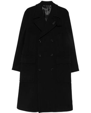 Lardini Double-Breasted Coats - Negro