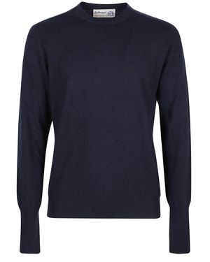 Ballantyne Round-Neck Knitwear - Blue