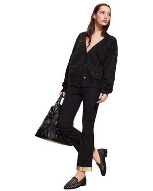 Cynthia Rowley Truien & Vesten ,Zwart ,Paloma Boyfriend Cardigan