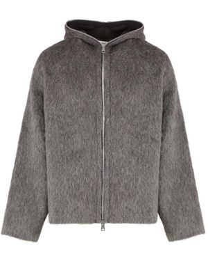 Our Legacy Jassen ,Grijs ,Wol Full Zip Hood