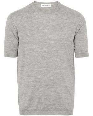 GOES BOTANICAL Merino Wool Crew Neck T-Shirt - Grau