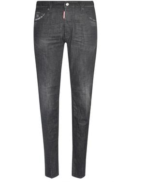 DSquared² Schwarze tapered slim-fit jeans - Grau