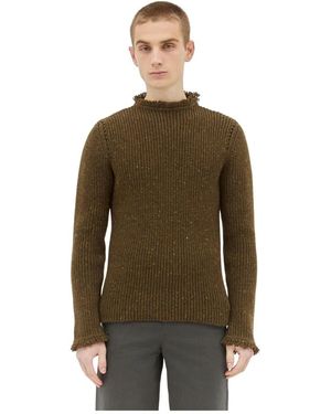 Burberry Round-Neck Knitwear - Marrone