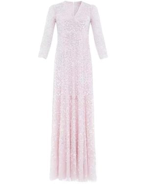 Needle & Thread Vestido Largo Rosa Con Lentejuelas Isabella Diamond, Mujer, Talla
