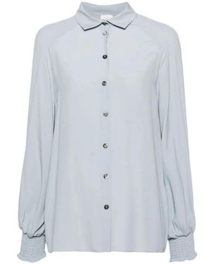 Eleventy Blouse Met Lange Mouwen - Blauw