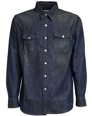 Department 5 Denim Shirts - Blu