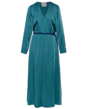 forte_forte Geknöpftes Kleid - Blau