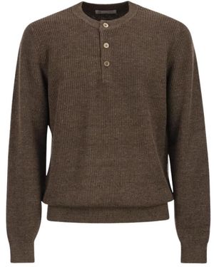 Brunello Cucinelli Round-Neck Strickwaren - Braun