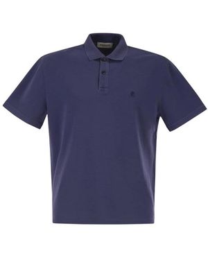 Premiata Tops ,Blauw ,Katoen Korte Mouw Polo Shirt