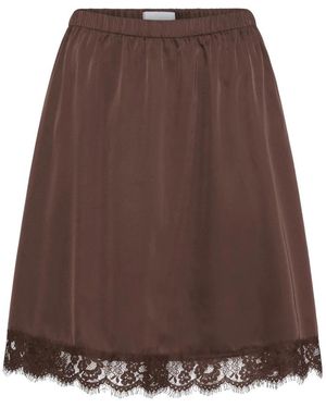 Ichi Short Skirts - Marrón